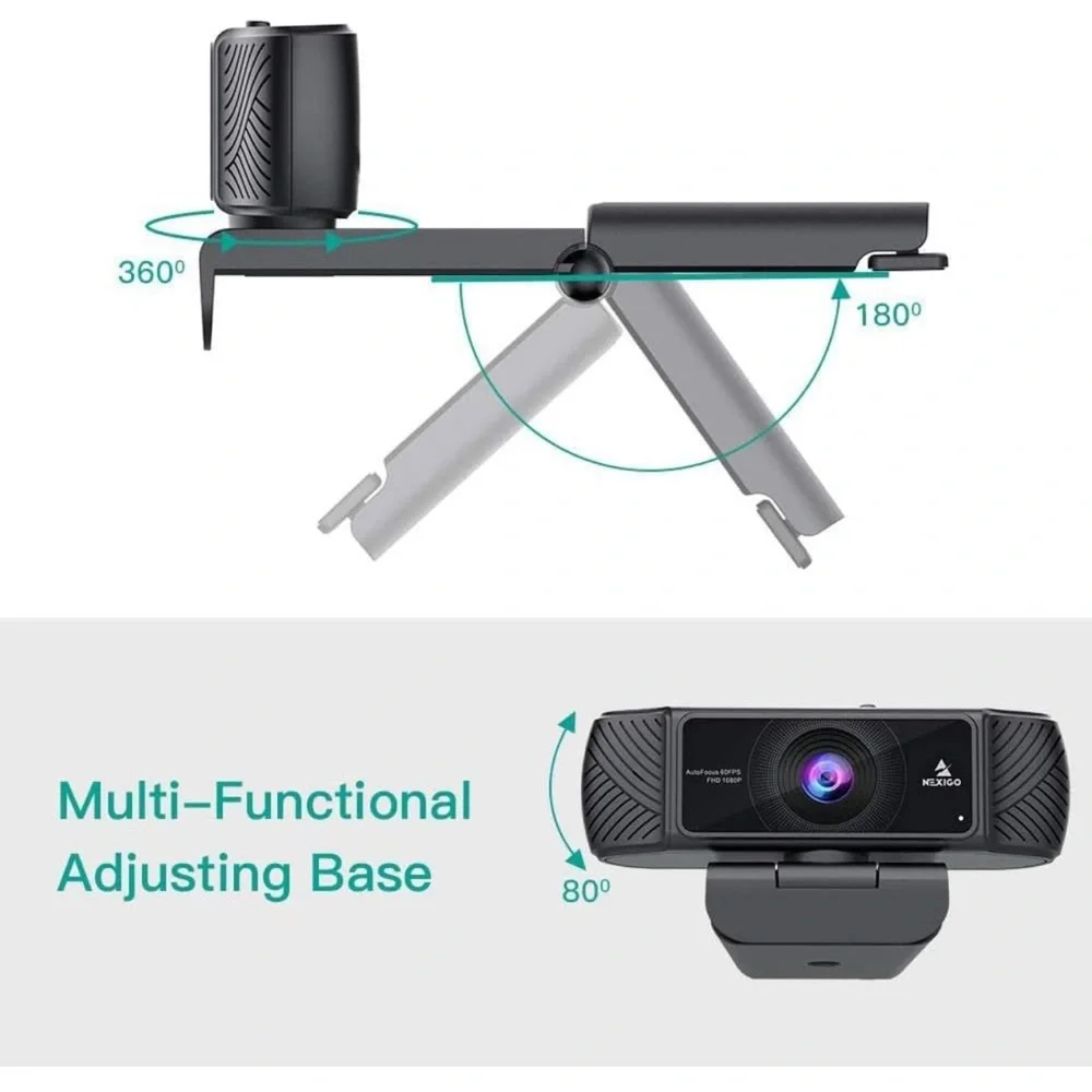 BNWT NexiGo N680 business webcam has a 1080P FHD resolution